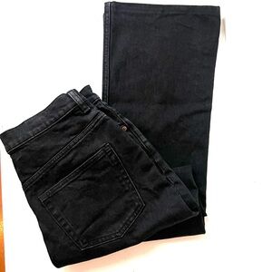 & Other Stories | Cropped Black Kick Flare Jeans Size 29